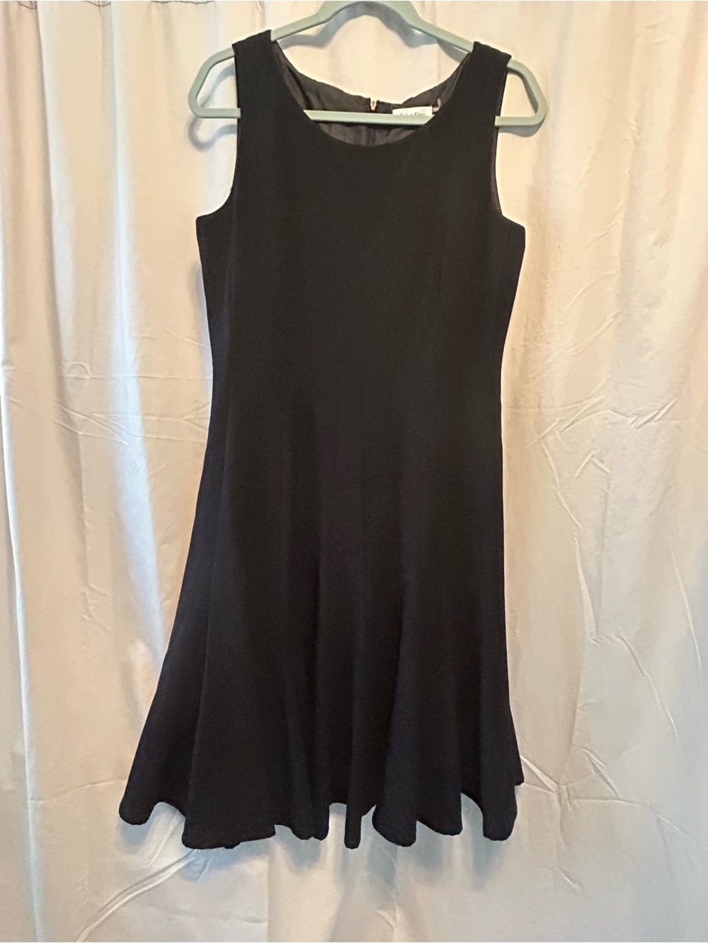 Calvin Klein Black Sleeveless Fit-and-Flare Dress